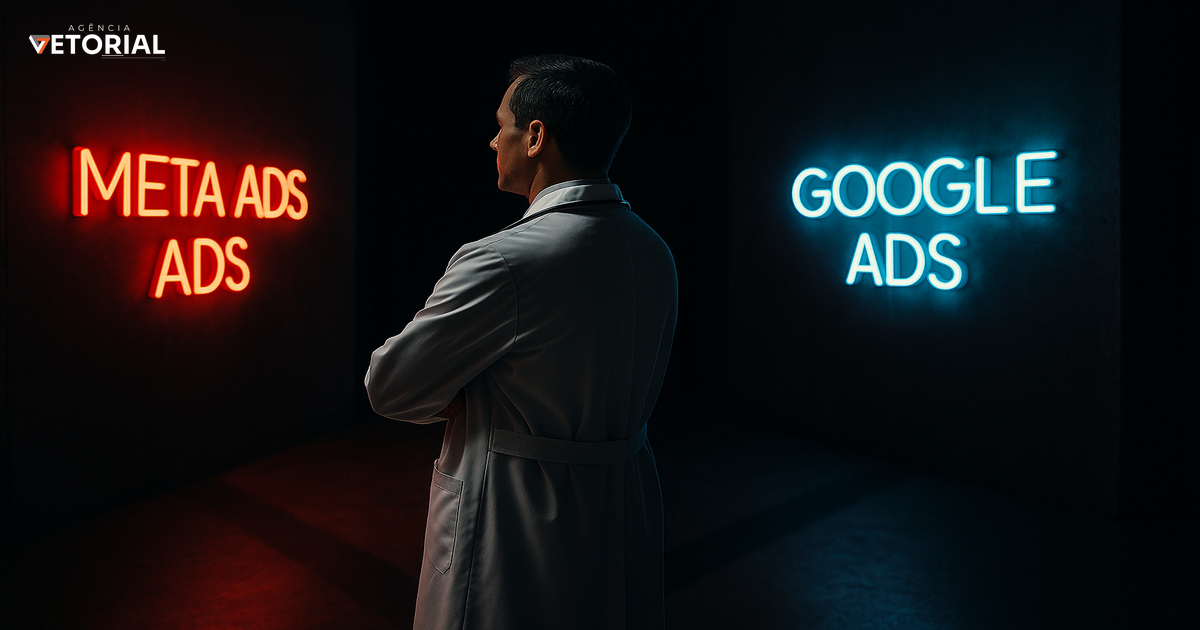 Google Ads ou Meta Ads para médicos: qual escolher (e desta vez a resposta não é ‘depende’)