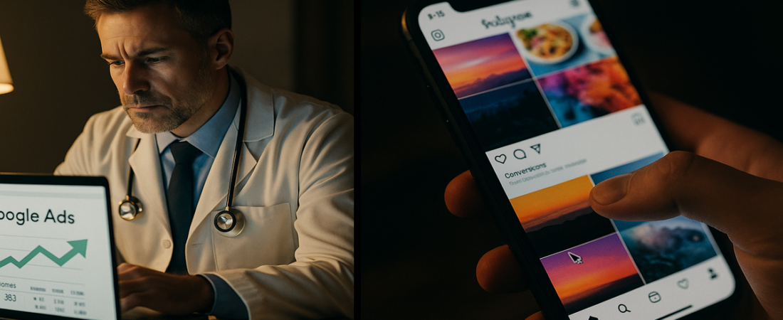 Por que médicos que investem em Google fecham mais pacientes do que os que vivem no Instagram