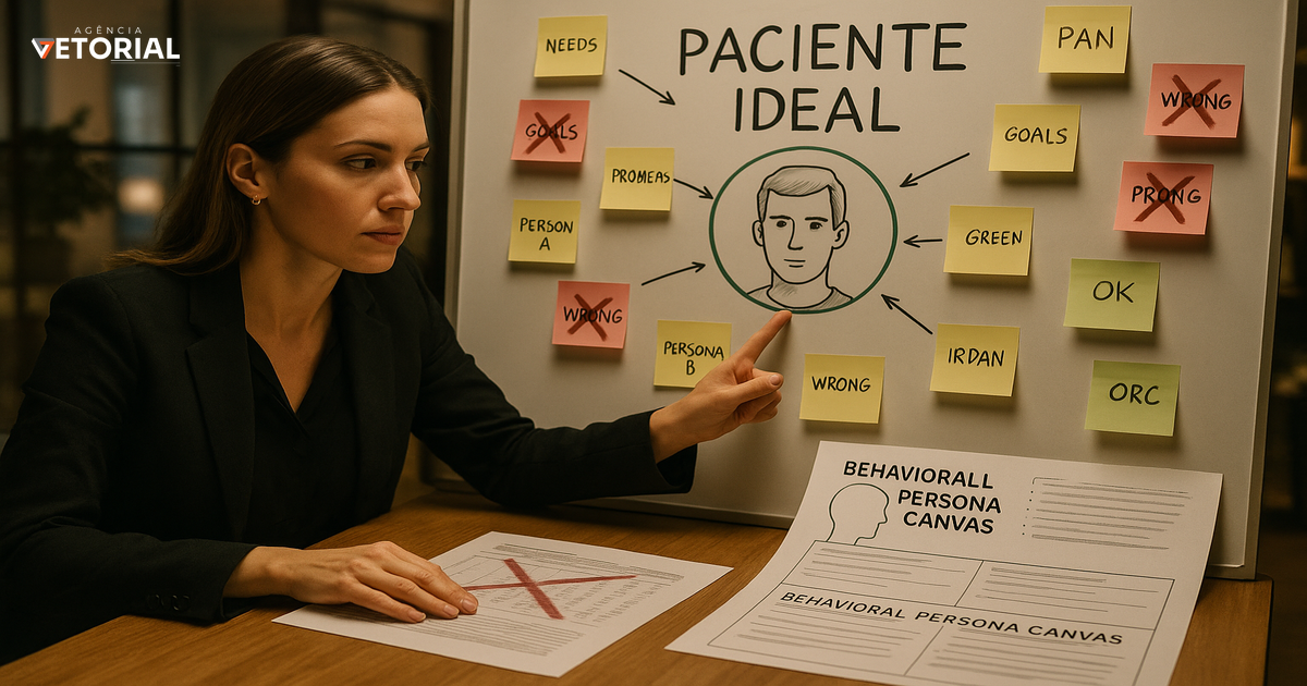 Como criar a persona do seu consultório que filtra pacientes ruins e atrai exatamente os certos